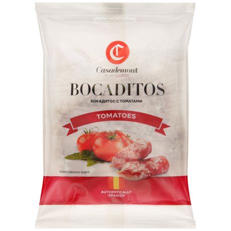 Колбаски сыровленые Casademont Бокадитос с томатами 60 г