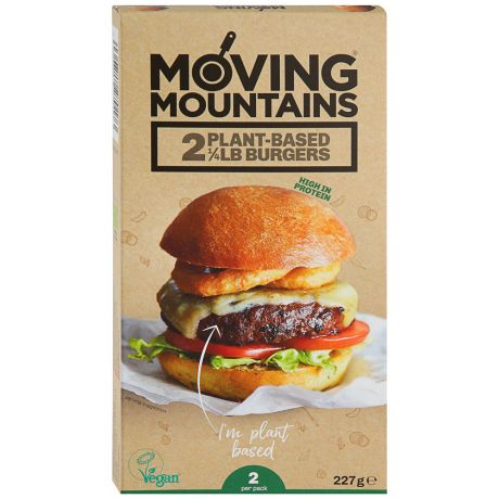 Бургер Moving Mountains из растительного мяса замороженный 227 г