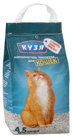 Наполнитель Кузя впитывающий для кошачьего туалета 4.5 л