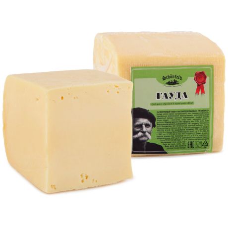 Сыр полутвердый Schonfeld Гауда 45% 0.9-1.3 кг