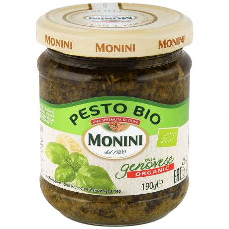 Соус Monini Песто Bio без чеснока 190 г
