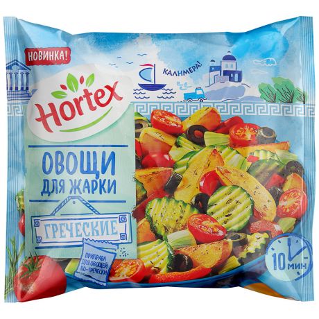 Смесь овощная Hortex Греческие овощи для жарки замороженные 400 г