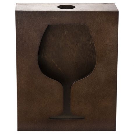 Накопитель для винных пробок МАСТЕР РИО Бокал, 20х25х8см, дерево, 259733