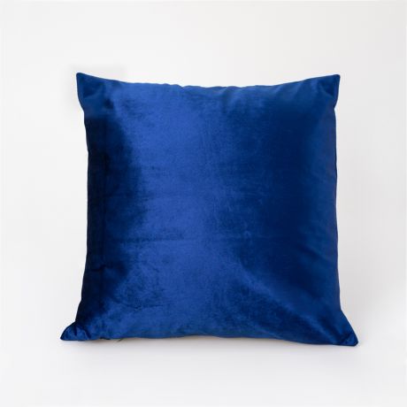 Чехол для декоративной подушки, 45х45см, 100% полиэстер,гладкая,синий