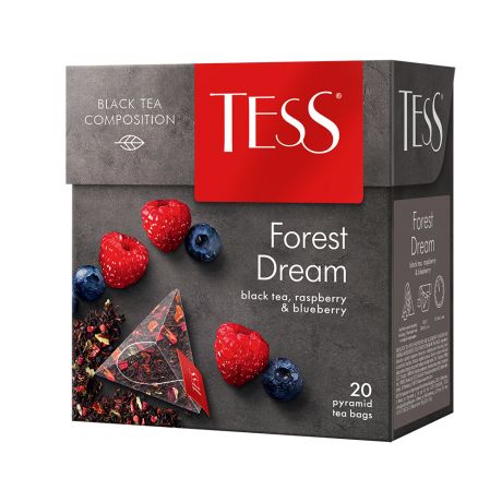 Тесс Чай черный Forest Dream 20 пирамидок Tess