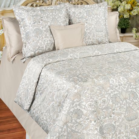 Комплект постельного белья Balimena Дуэт Victorian, размер:прост.240х235,под.150х215 2шт,нав.70х70см 2шт,мако-сатин,хлопок,135г/м2