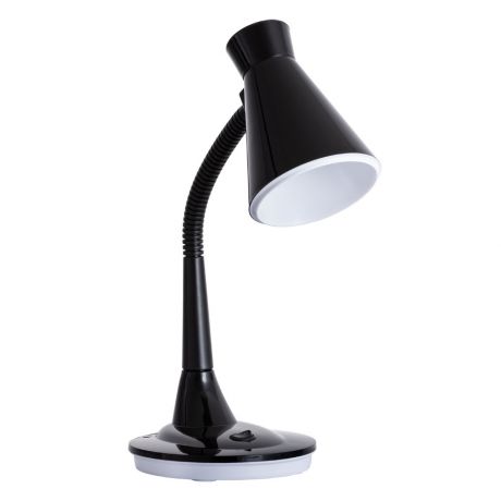 Лампа настольная Arte Lamp DESK A2007LT-1BK, 1*E27*15Вт, h 45см, пластик, черный