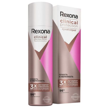 дезодорант REXONA Clinical Protection Сухость и уверенность аэрозоль 150мл