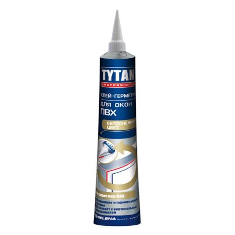 герметик-клей TYTAN Professional для окон ПВХ 200г белый, арт.22199