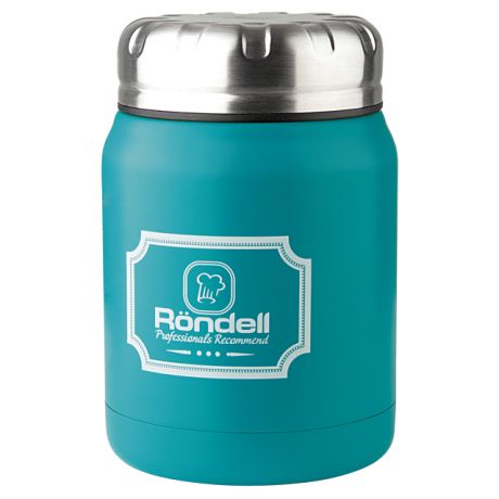 термос RONDELL Turquoise Picnic 0,5л с широким горлом нерж.сталь