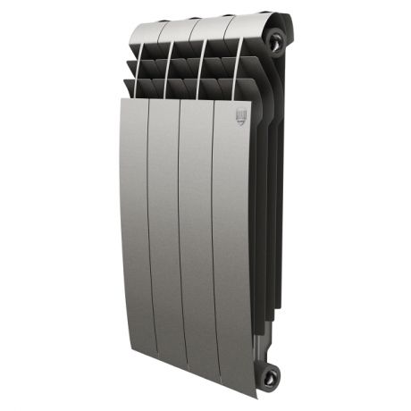 радиатор биметаллический ROYAL THERMO BiLiner 500 серый , 4 секции