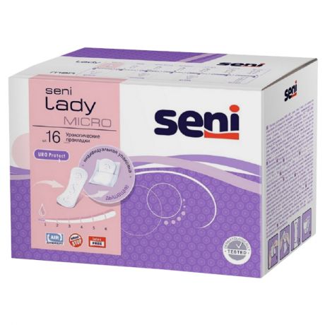 прокладки SENI Lady Micro 16шт. урологические