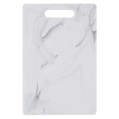 доска разделочная ATTRIBUTE Marble White 20х30см прямоугольная пластик