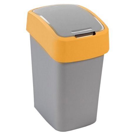 контейнер д/мусора CURVER Flip Bin 25л оранжевый пластик