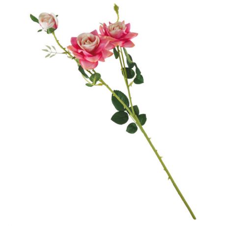 растение искусственное Роза розовая 63,5см