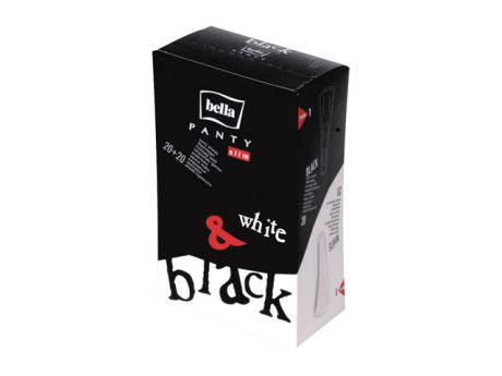 прокладки BELLA Panty Slim Black&White String 40шт