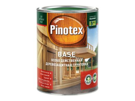 грунт-антисептик PINOTEX Base 1л бесцветный, арт.55980-11011 1