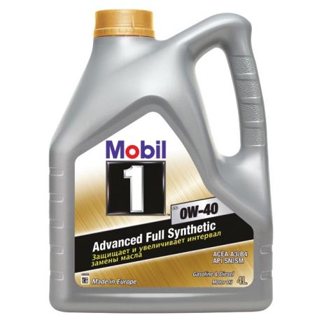 масло моторное MOBIL 1 FS 0W40, 4 л