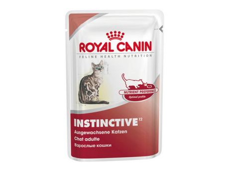 корм для кошек ROYAL CANIN INSTINCTIVE влажный в соусе 85г от 12мес.