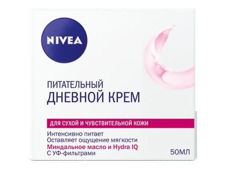 крем д/лица NIVEA Питательный дневной д/сухой и чувств.кожи 50мл