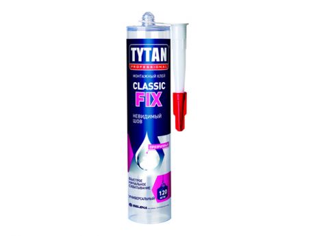 клей монтажный TYTAN Professional Classic Fix 310мл прозрачный, арт.62949