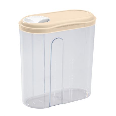 контейнер для продуктов БЫТПЛАСТ, 1,5 л, 21,5х8 см, с дозатором, пластик
