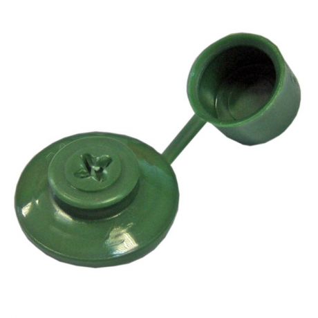 заглушка для шиферного гвоздя 24мм пластик зеленый 20шт