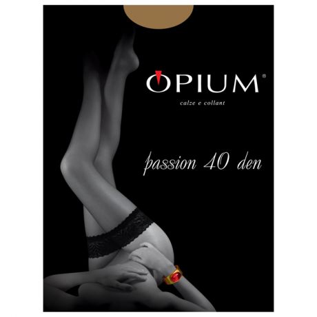 чулки OPIUM Passion 40 den 2 nero