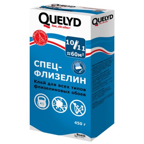 клей обойный QUELYD спец-флизелин 0,45кг, арт.30603168