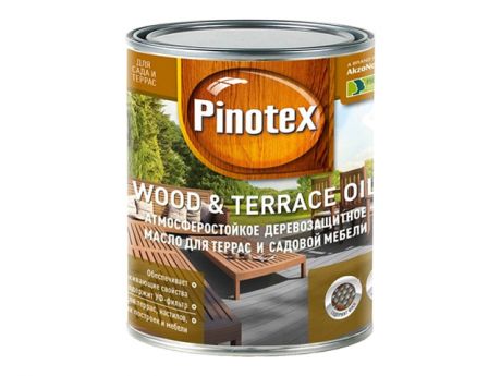 масло для террас PINOTEX Wood&Terrace Oil база CLR 1л, арт.5220306