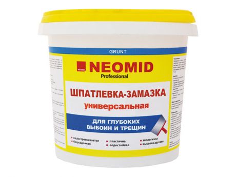 шпатлевка готовая NEOMID универсальная 5кг, арт.Н-Шпат-трещ/5