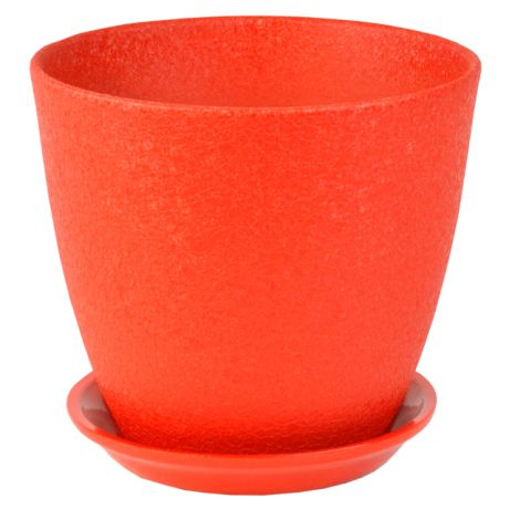 горшок керамический Бутон Винил, диаметр 15 см, 2 л, красный