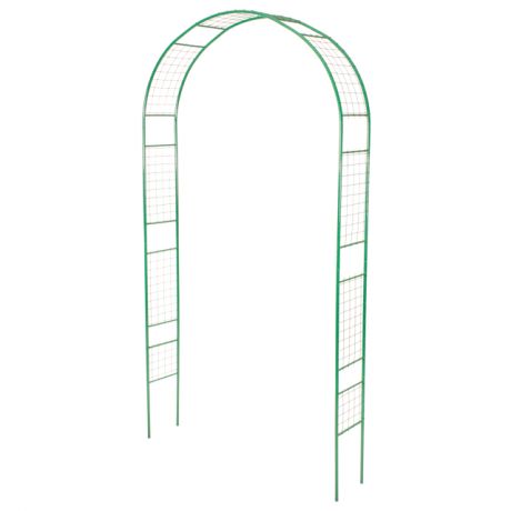 арка садовая разборная Сетка 120х25х250см металл зелёная