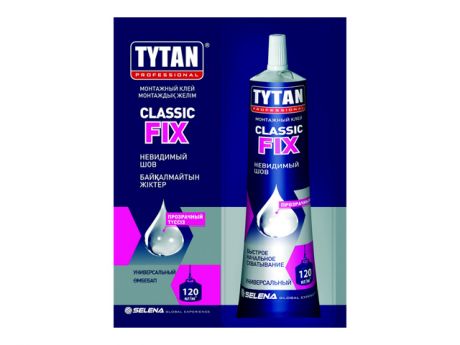 клей монтажный TYTAN CLASSIC FIX 100 мл, арт.00388