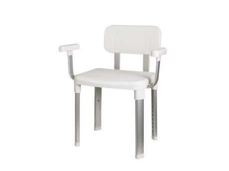 стул-кресло PRIMANOVA 34х42см с подлокотниками белый