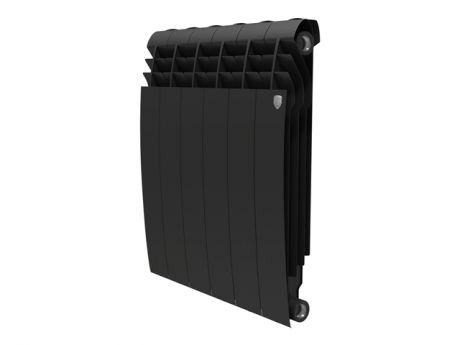 радиатор секционный биметаллический Royal Thermo BiLiner 500 черный 6 секций