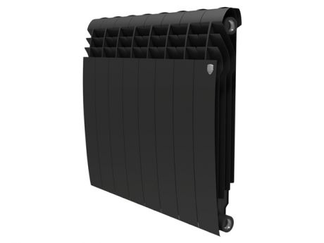 радиатор секционный биметаллический Royal Thermo BiLiner 500 черный 8 секций