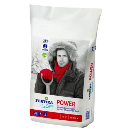 реагент противогололедный Fertika IceCare Power 20кг