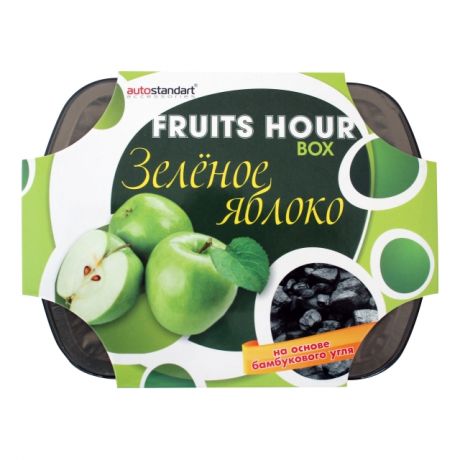 ароматизатор под сиденье AUTO STANDART Fruits Hour зеленое яблоко