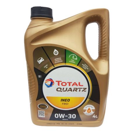 масло моторное TOTAL INEO First 0W30, 4 л