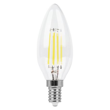 лампа филаментная FERON 5Вт E14 530лм 2700K 230В свеча 25572
