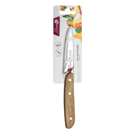 нож APOLLO Genio Woodstock 8см д/овощей нерж.сталь/дерево