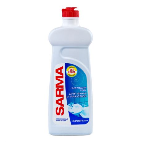 средство чистящее SARMA гель 500мл антибакт. эффект универс.