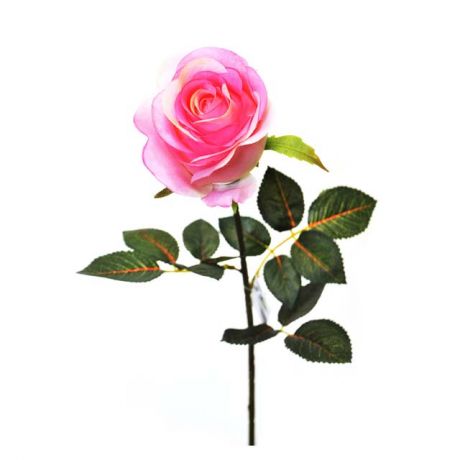 растение искусственное Роза розовая 70см
