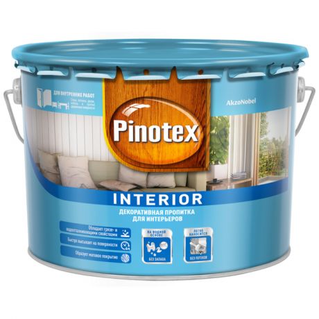 средство деревозащитное PINOTEX Interior 9л бесцветное, арт.5270904