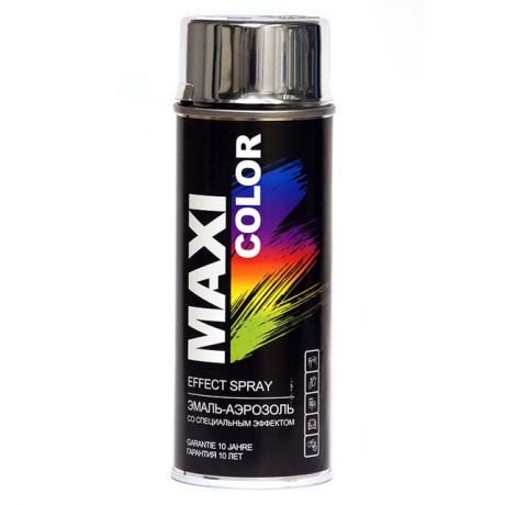 эмаль аэрозольная MAXI COLOR 400мл хром-эффект, арт.0010MX