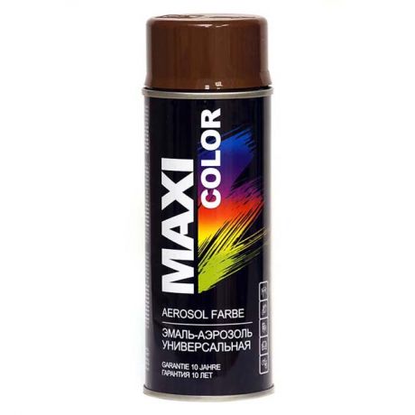 эмаль аэрозольная MAXI COLOR 400мл коричневая, арт.8011MX