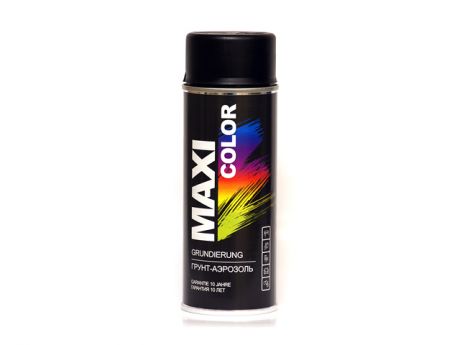 эмаль аэрозольная MAXI COLOR матовая 400мл черная, арт.9005mMX