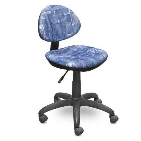 кресло офисное СТАР без подлокотников, джинс, ткань