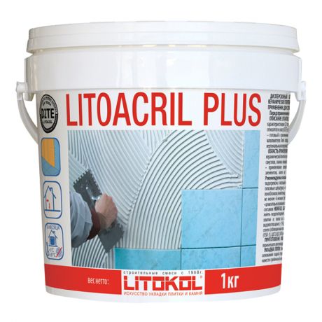 клей д/керам.плитки LITOKOL Litoacril Plus 1кг, арт.LAPb/1кг